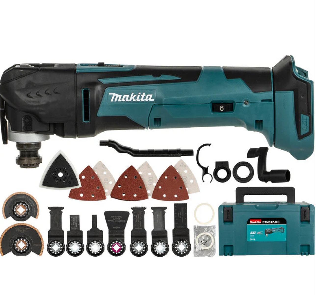 Makita DTM51ZJX3 accu multitool (body + 2x accu) 18V Li-ion